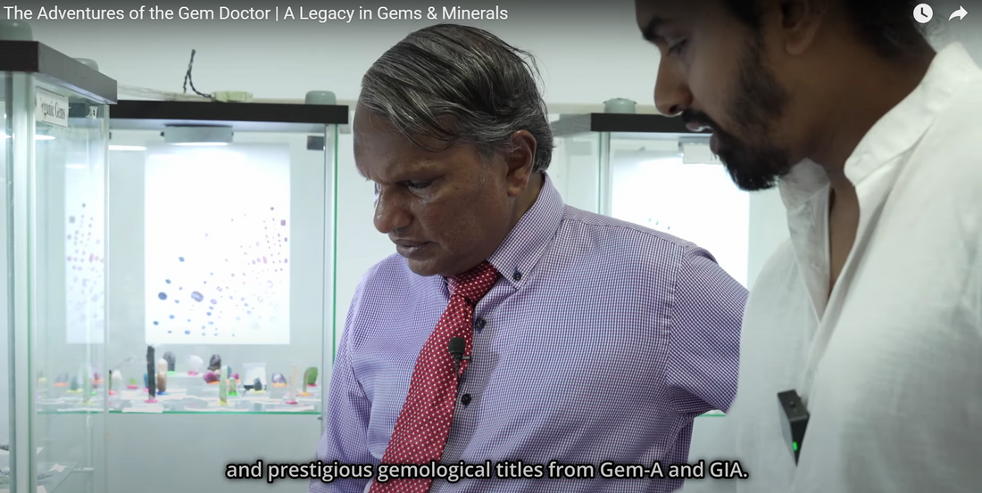Dr Gamini Zoysa Featured in The Adventures of the Gem Doctor