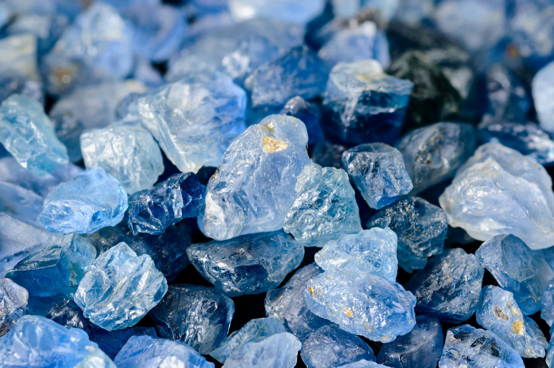 Rough Ceylon Blue Sapphires