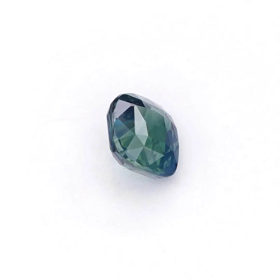 1.04 Ct Unheated Teal Sapphire – Rare Natural Blue-Green Color Rough Cut Ceylon