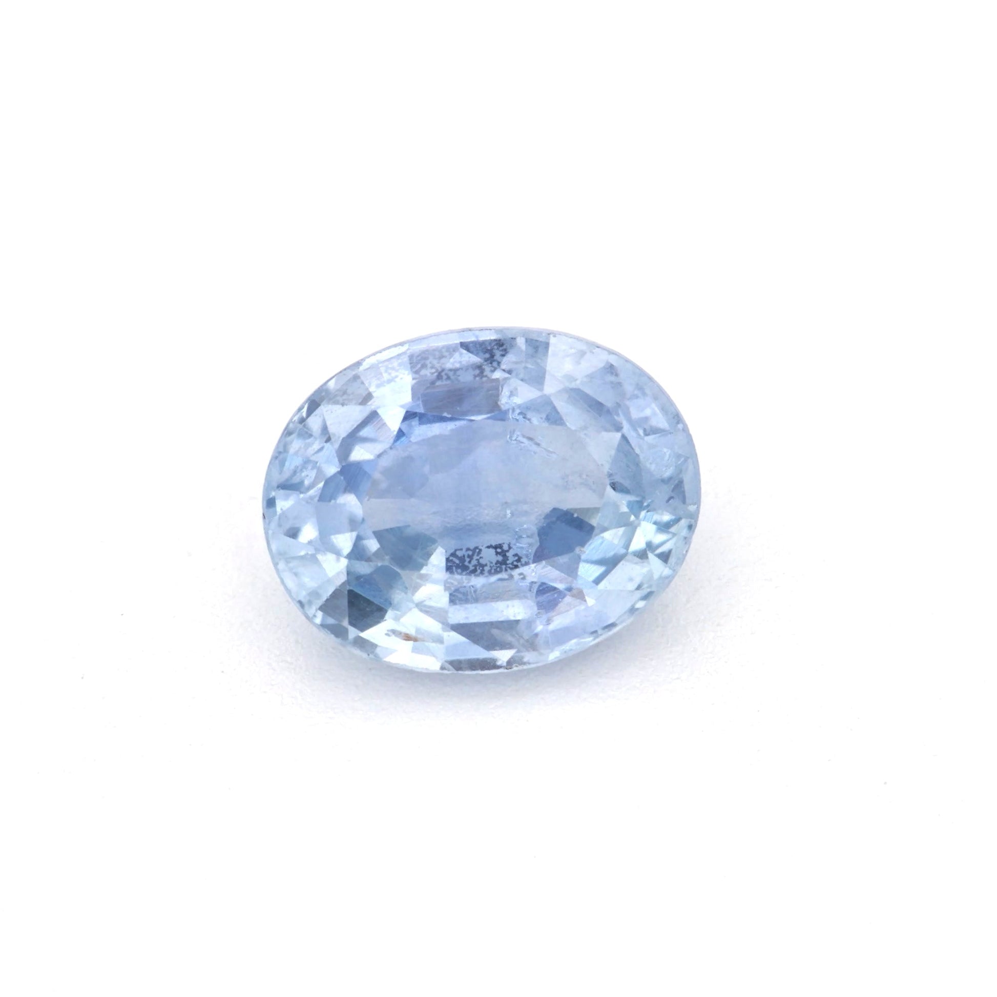 1.24 Ct Pale Blue Sapphire Rough Cut Ceylon