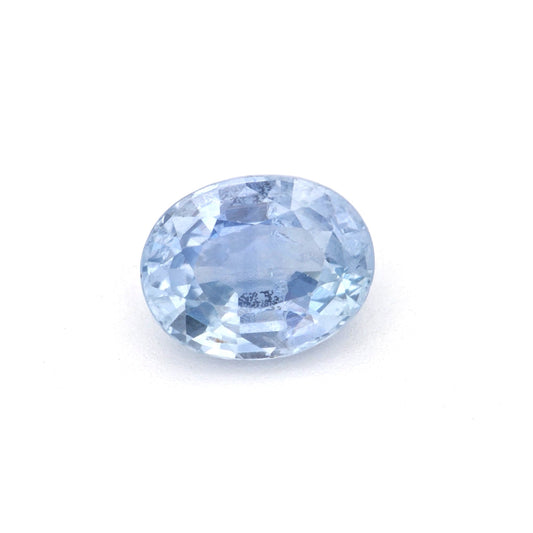 1.24 Ct Pale Blue Sapphire Rough Cut Ceylon