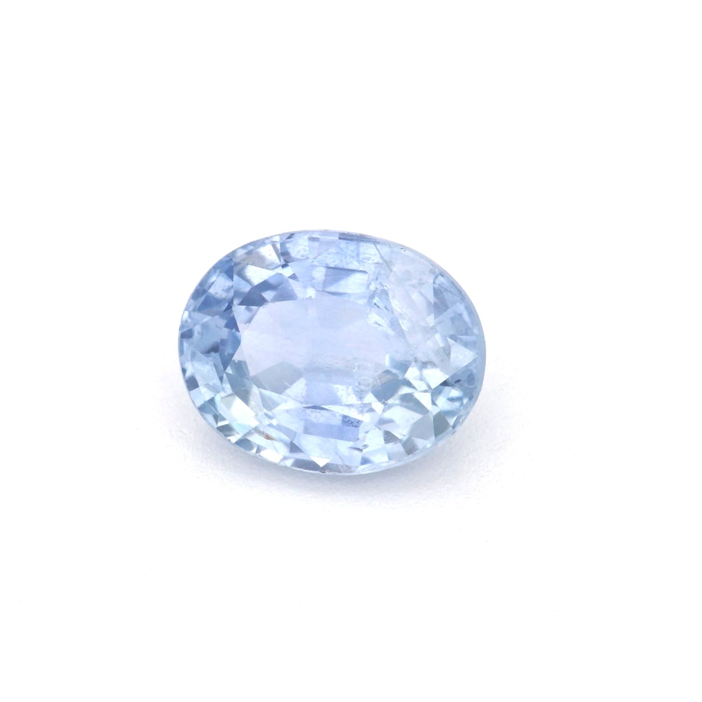1.24 Ct Pale Blue Sapphire Rough Cut Ceylon