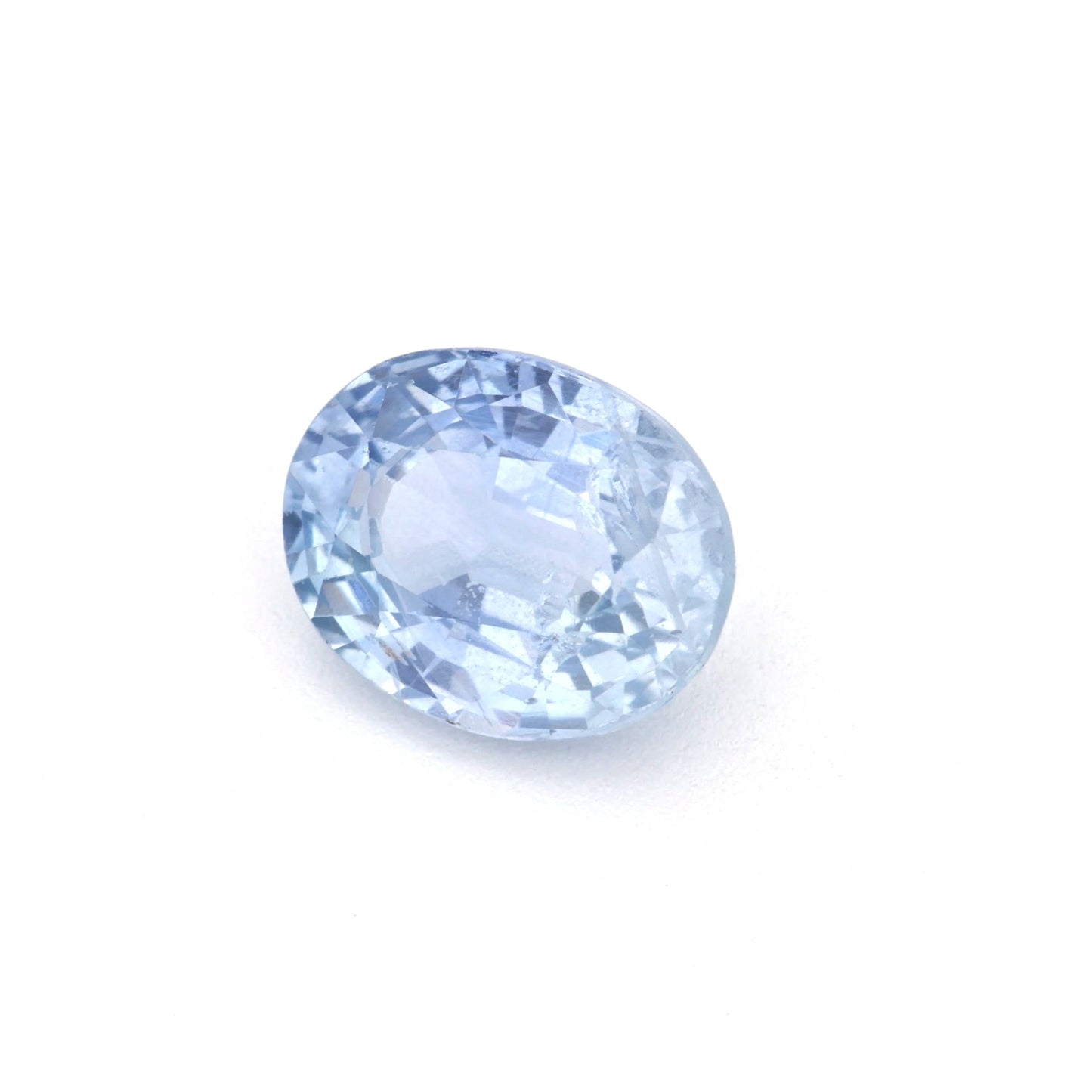1.24 Ct Pale Blue Sapphire Rough Cut Ceylon