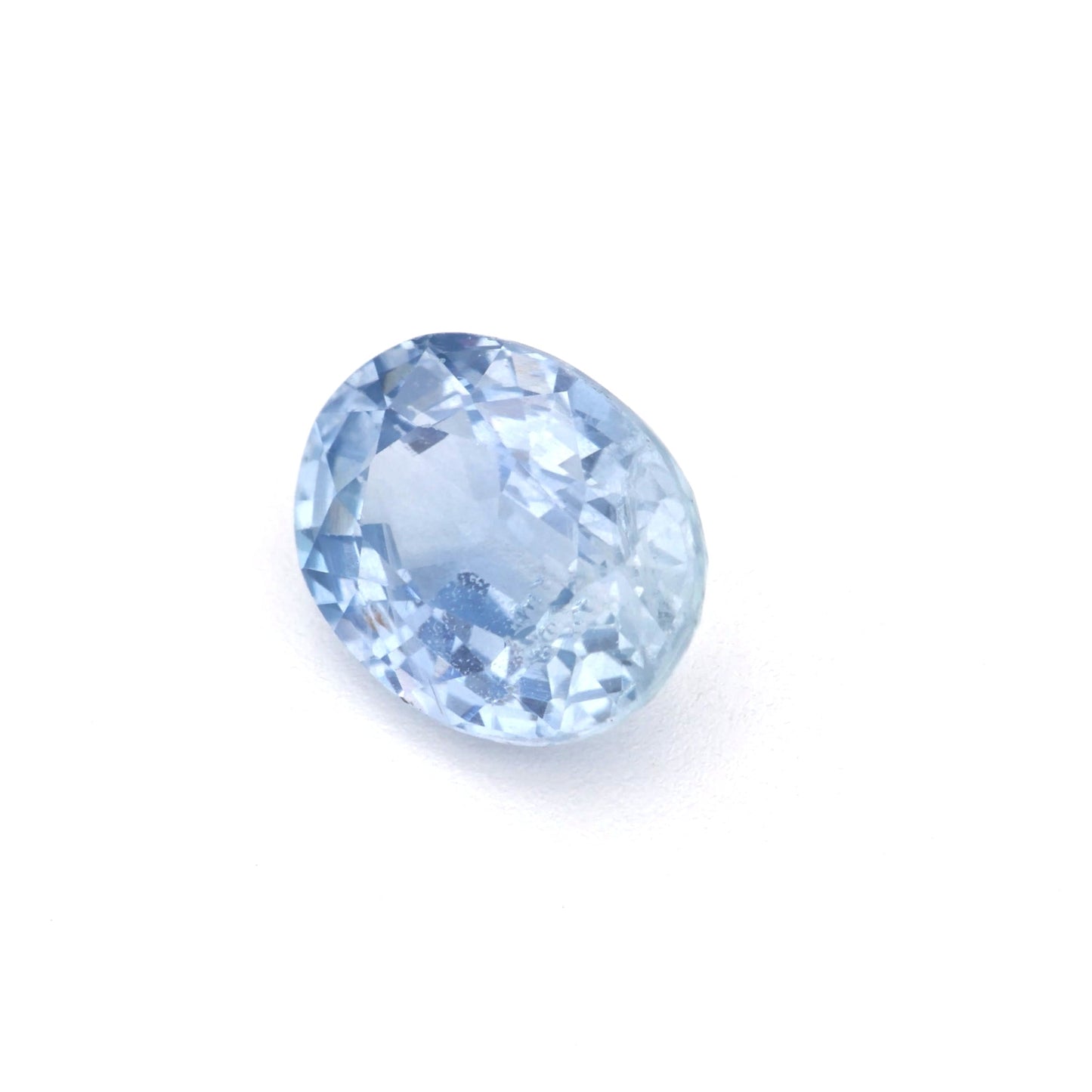 1.24 Ct Pale Blue Sapphire Rough Cut Ceylon