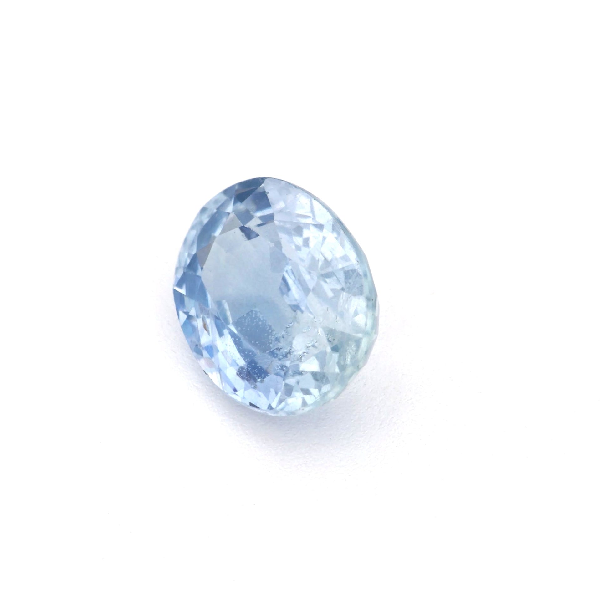 1.24 Ct Pale Blue Sapphire Rough Cut Ceylon