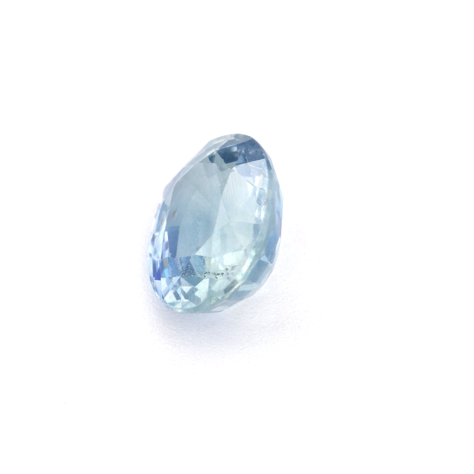 1.24 Ct Pale Blue Sapphire Rough Cut Ceylon