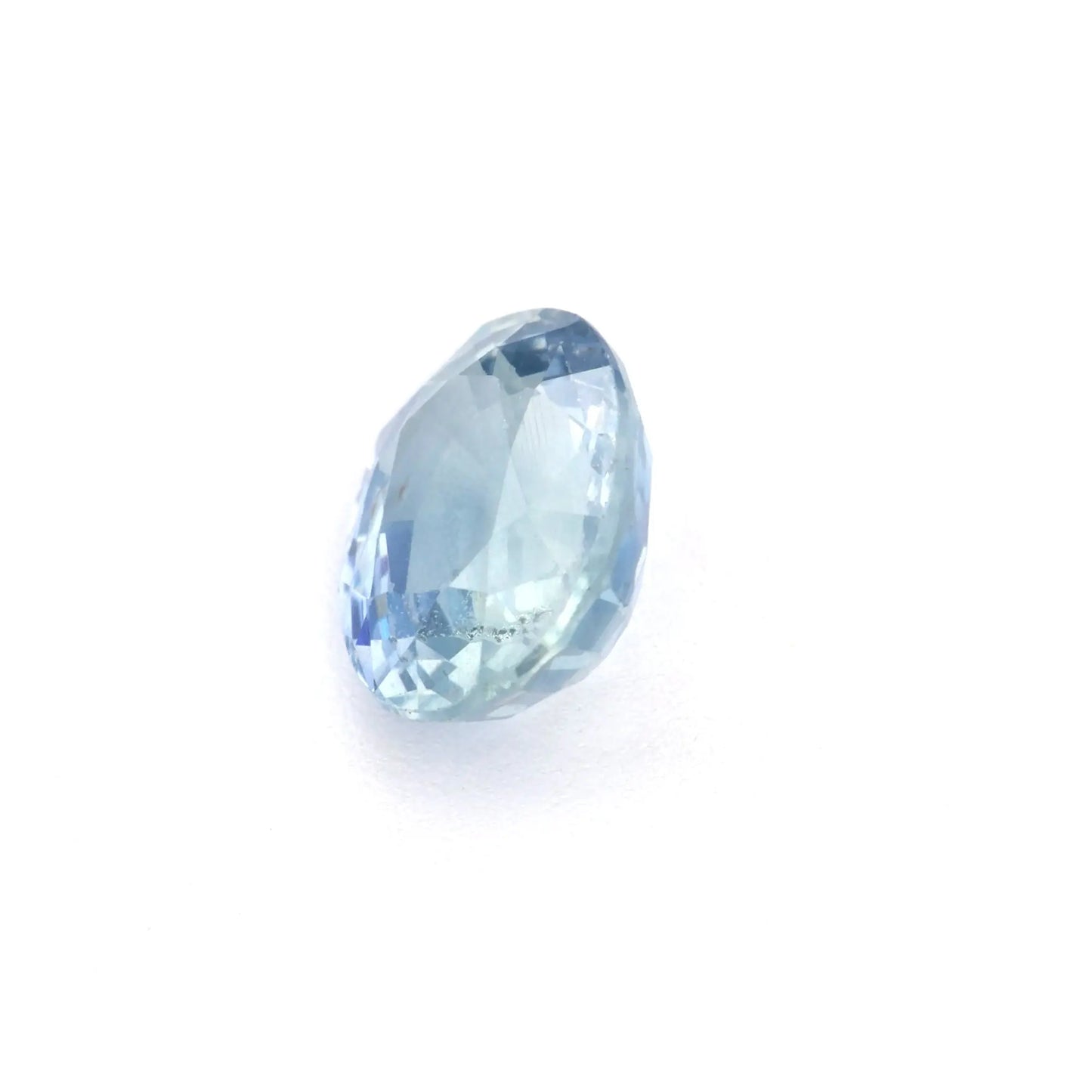 1.24 Ct Pale Blue Ceylon Sapphire Rough Cut Ceylon