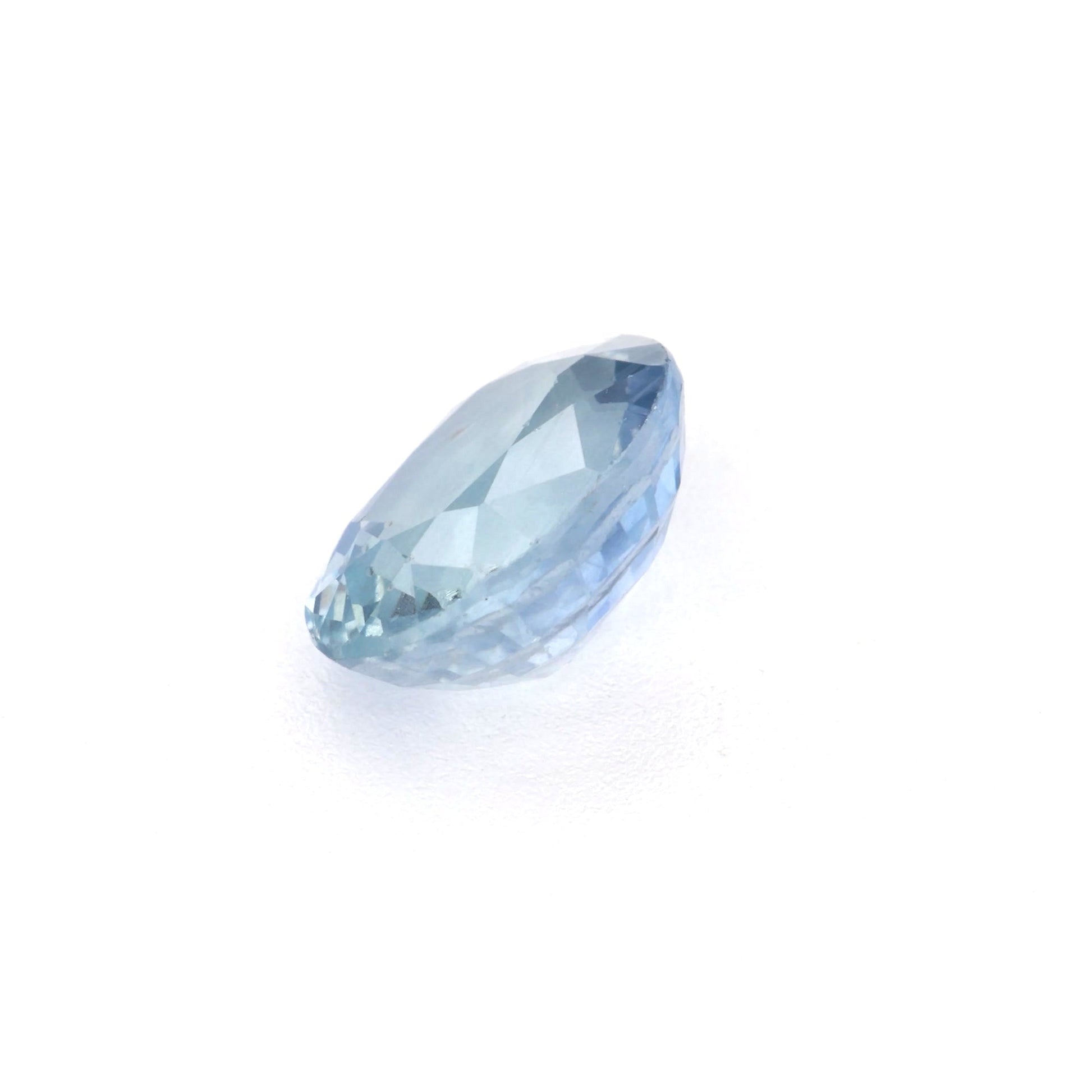 1.24 Ct Pale Blue Sapphire Rough Cut Ceylon
