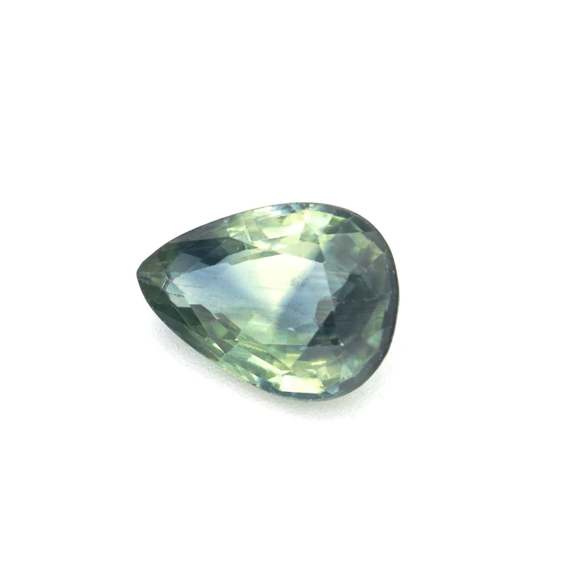 0.98 Ct Pale Green Sapphire Rough Cut Ceylon