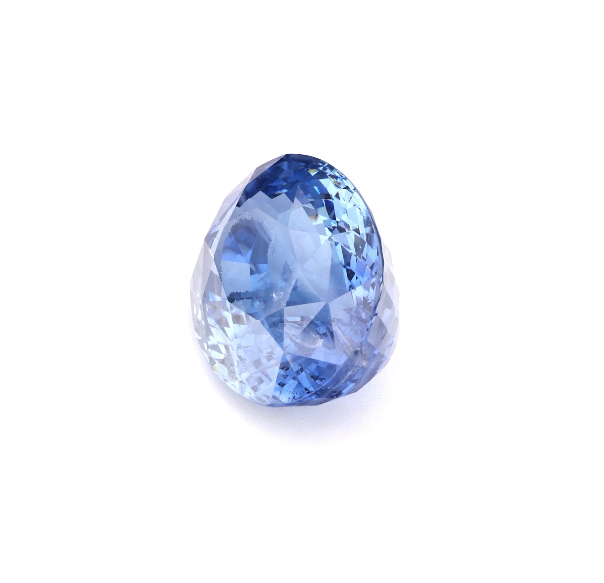20.87 Ct Cornflower Blue Sapphire Unheated Rough Cut Ceylon