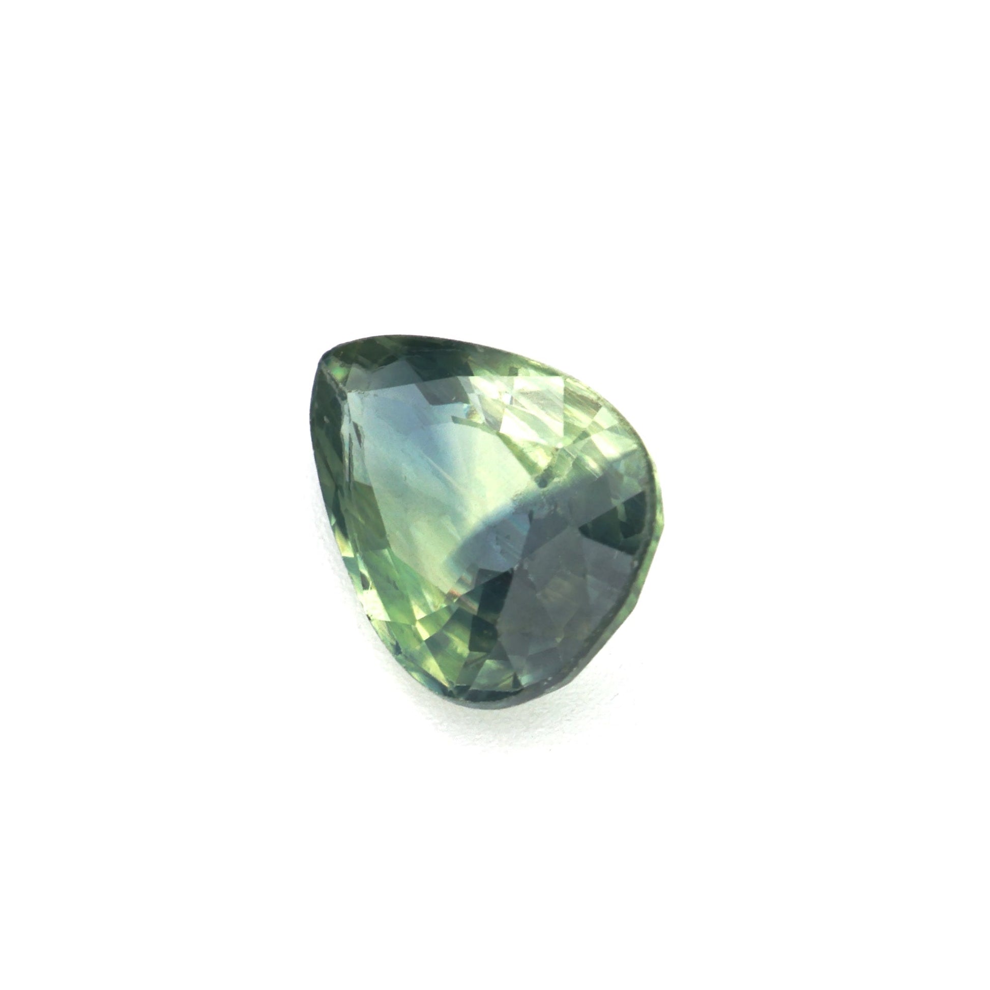 0.98 Ct Pale Green Sapphire Rough Cut Ceylon