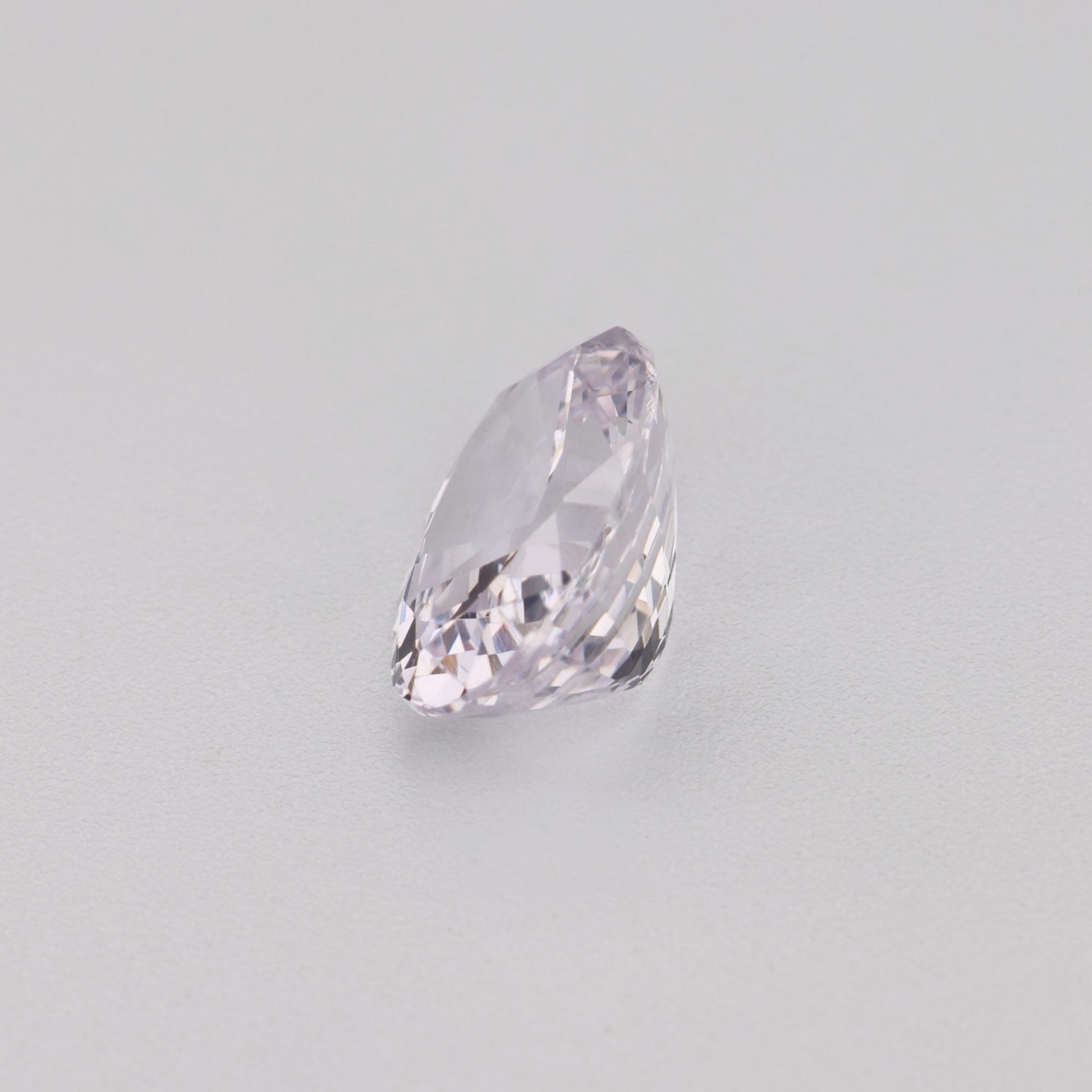 0.97 Ct Near Colourless (Pink Hue) Sapphire Rough Cut Ceylon