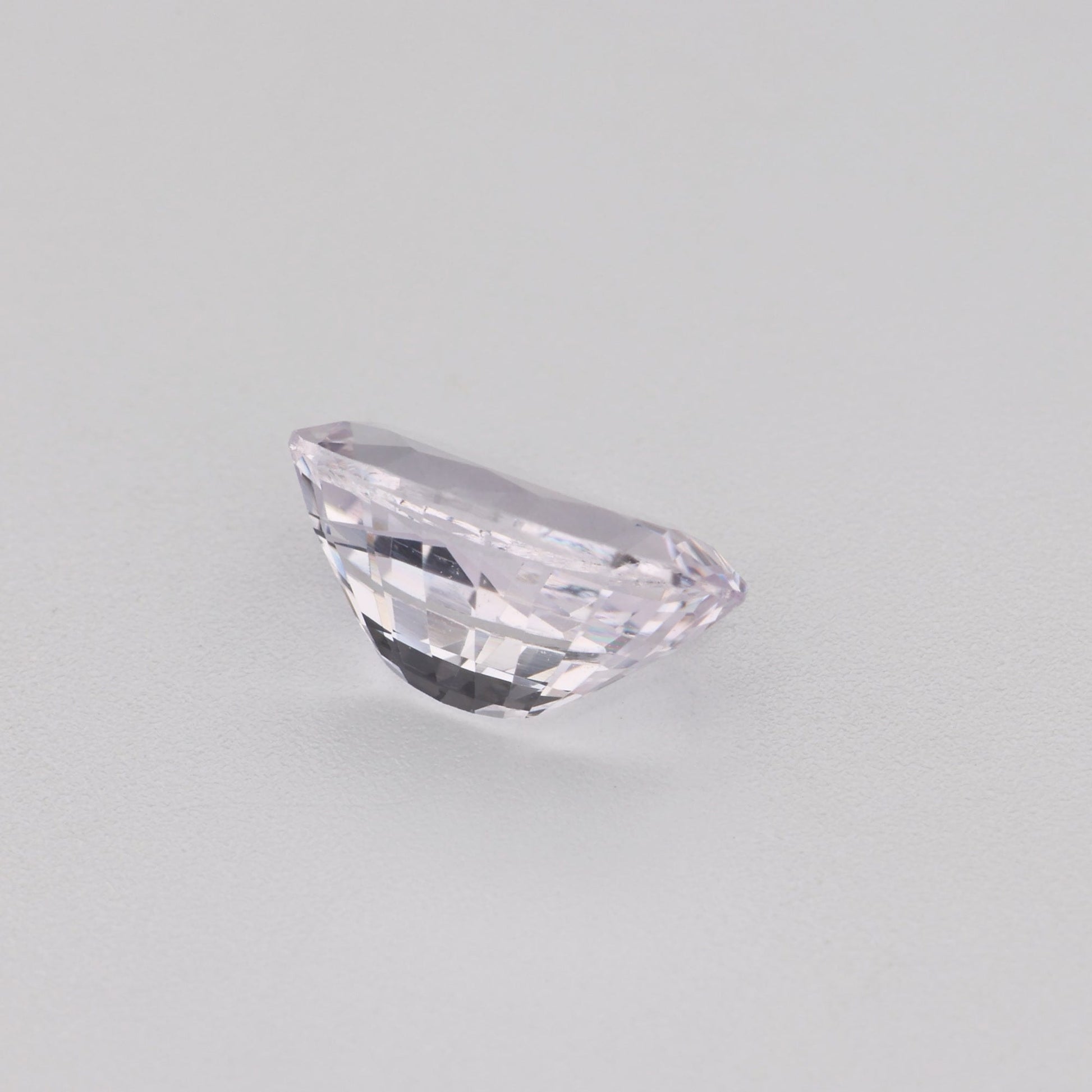 0.97 Ct Near Colourless (Pink Hue) Sapphire Rough Cut Ceylon