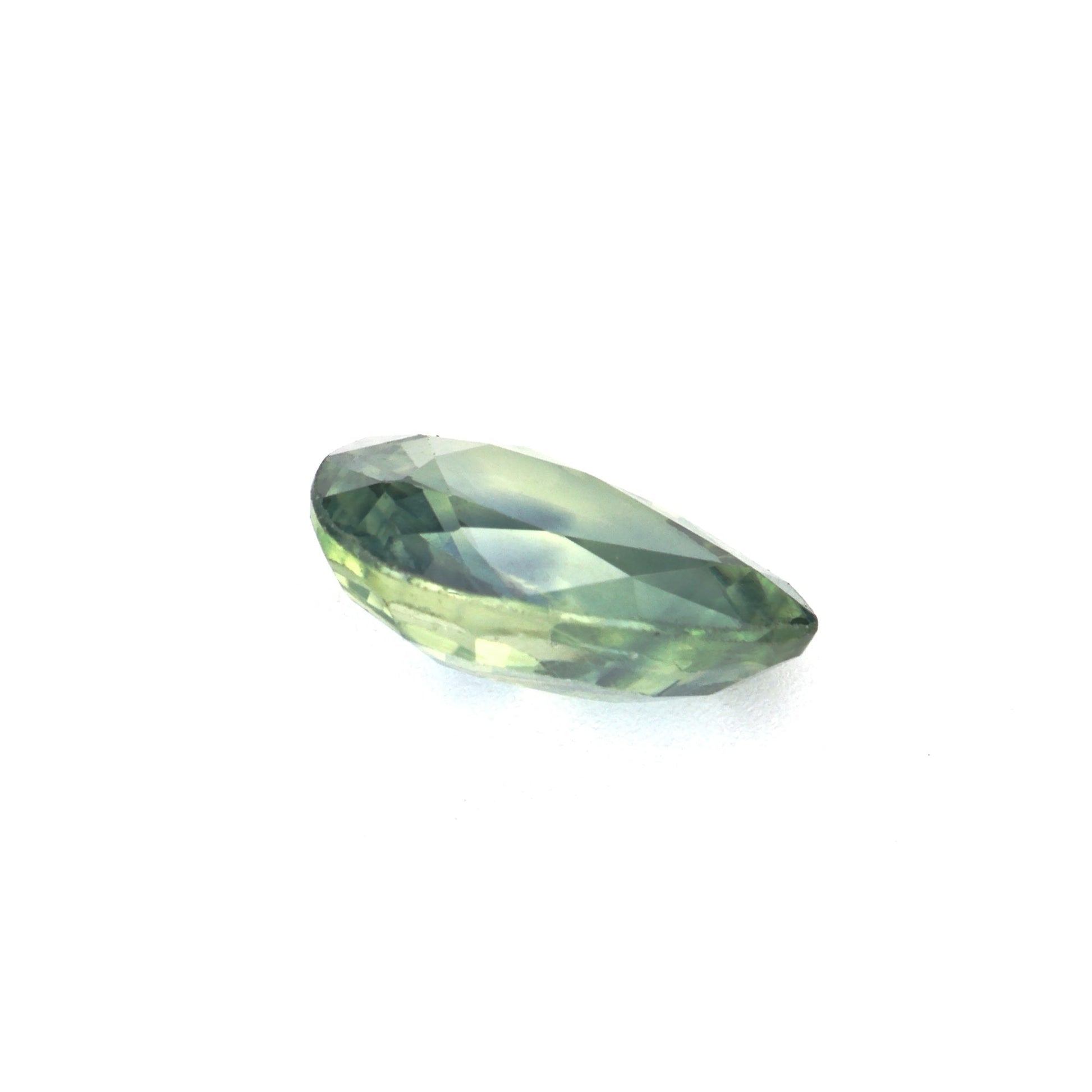 0.98 Ct Pale Green Sapphire Rough Cut Ceylon