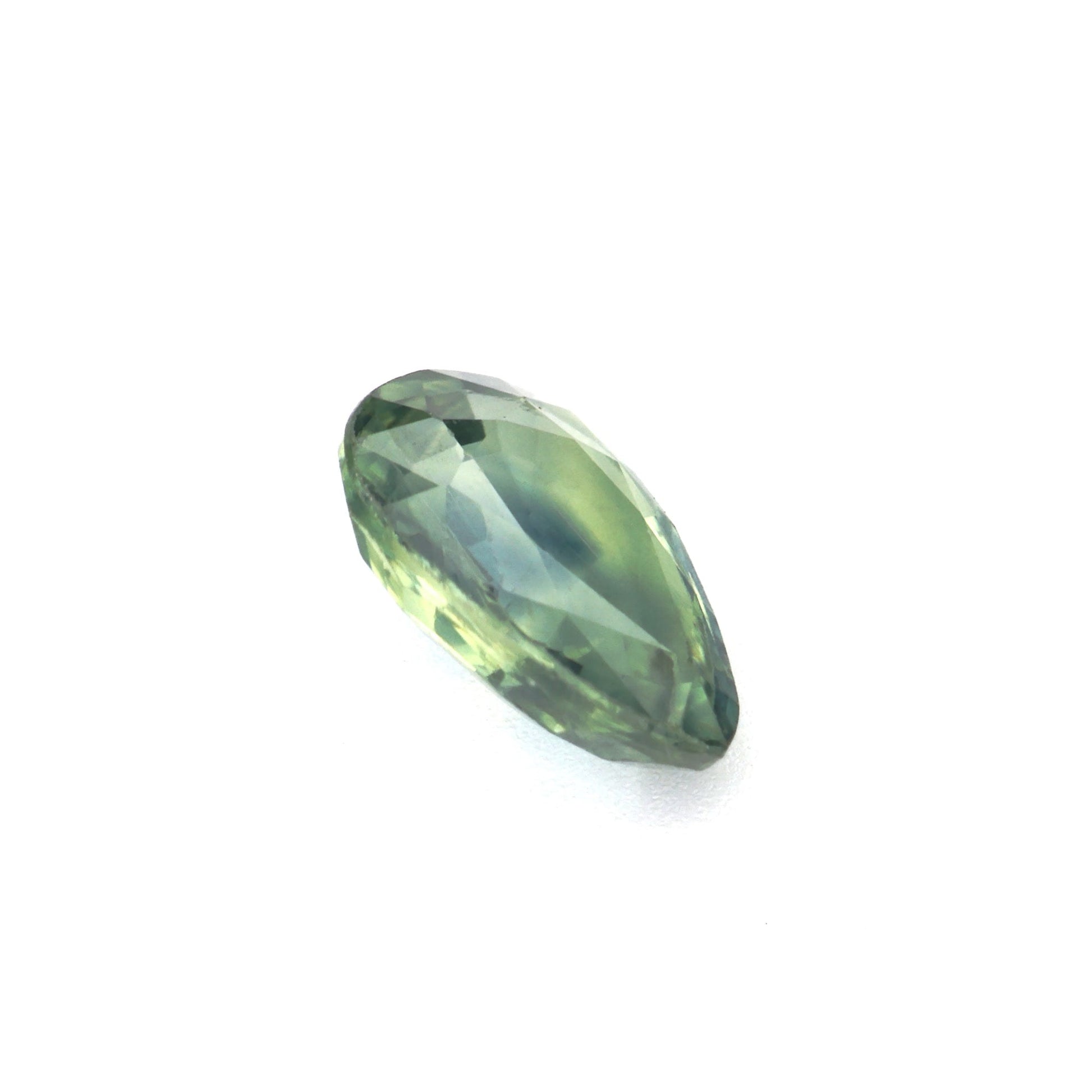 0.98 Ct Pale Green Sapphire Rough Cut Ceylon