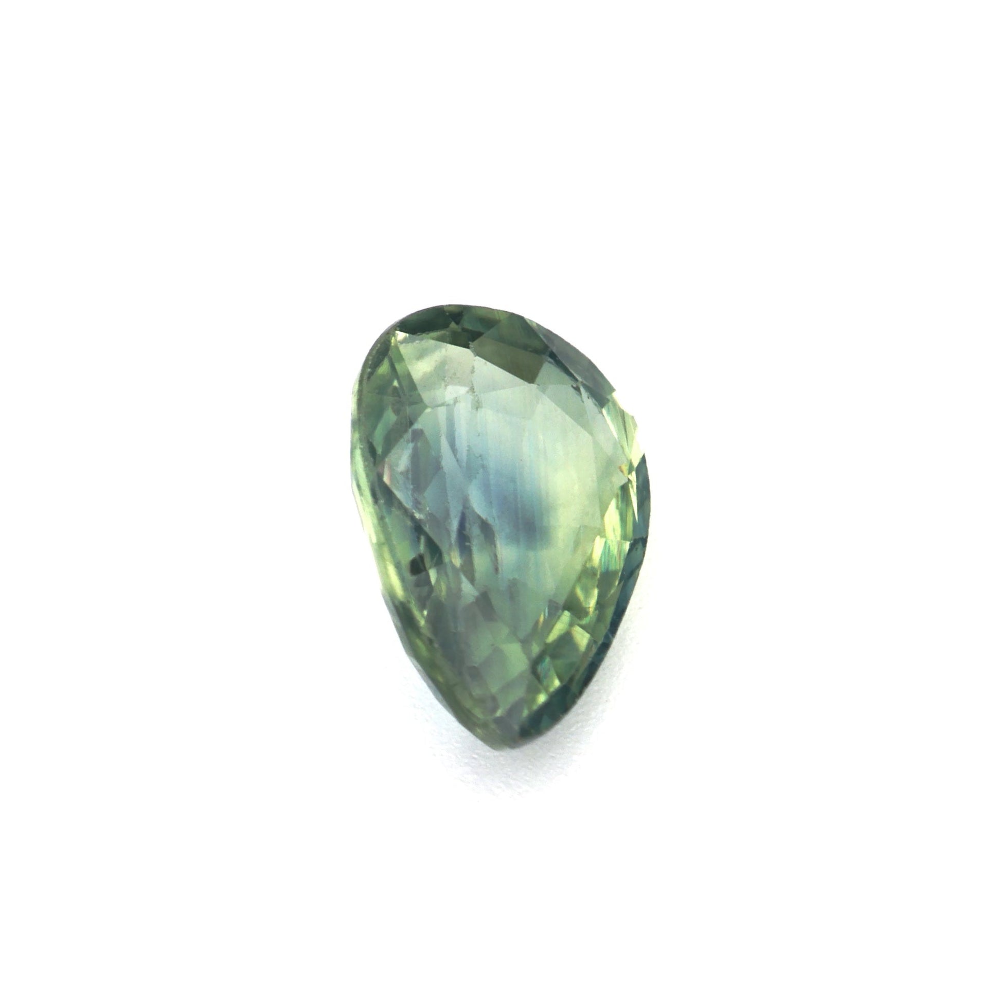 0.98 Ct Pale Green Sapphire Rough Cut Ceylon