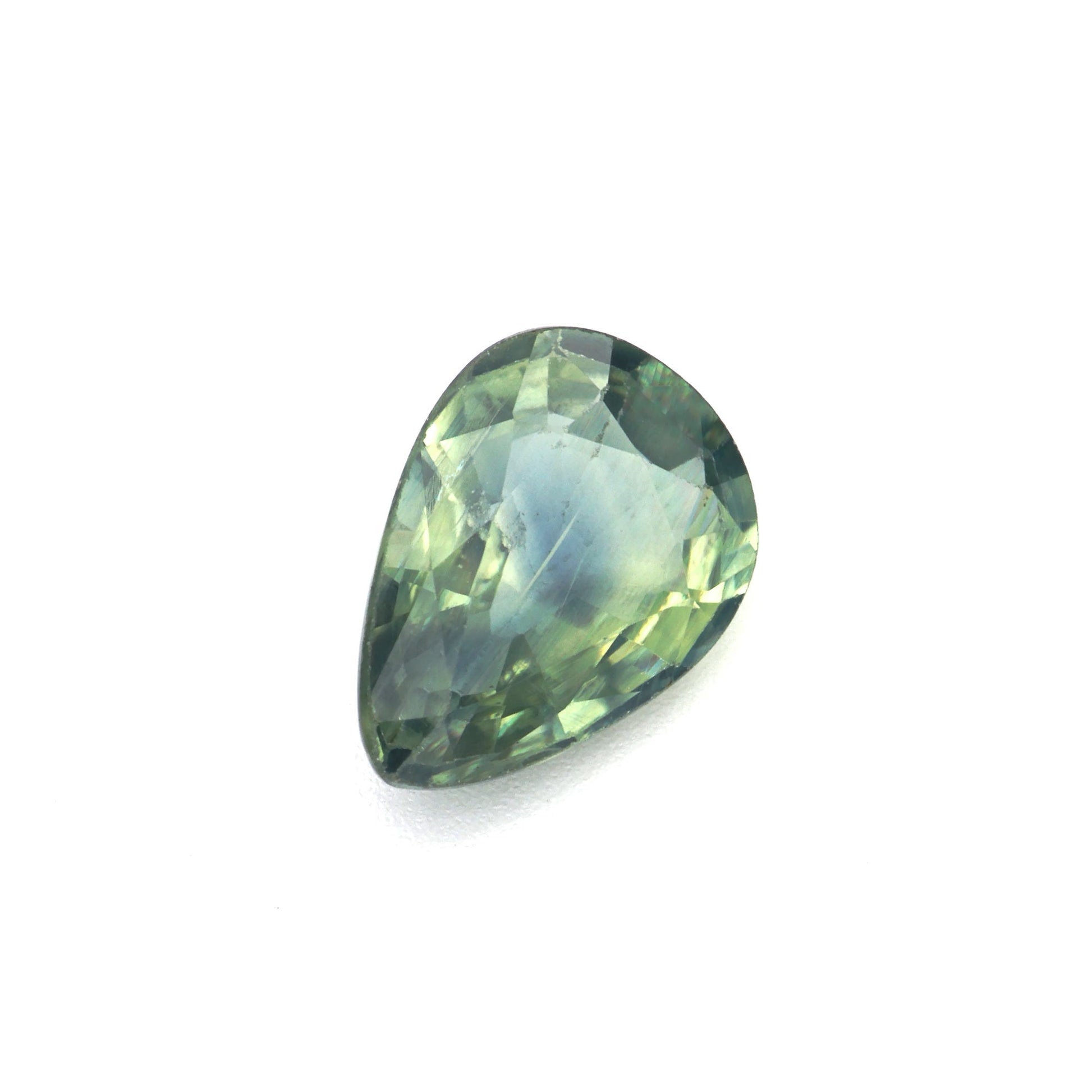 0.98 Ct Pale Green Sapphire Rough Cut Ceylon