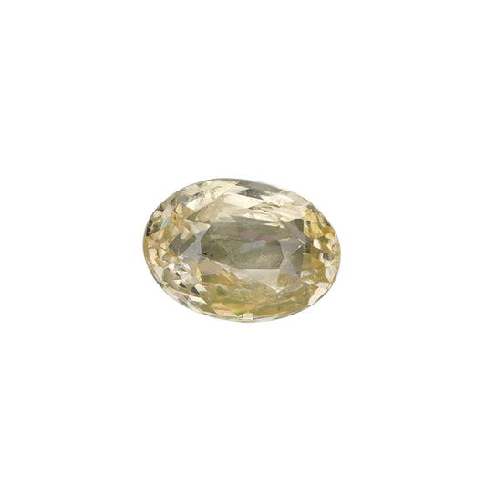 1.04 Ct Yellow Ceylon Sapphire Unheated Oval Cut