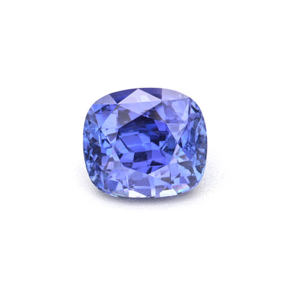 1.09 Ct Intense Violet Blue Ceylon Sapphire Unheated Cushion Cut