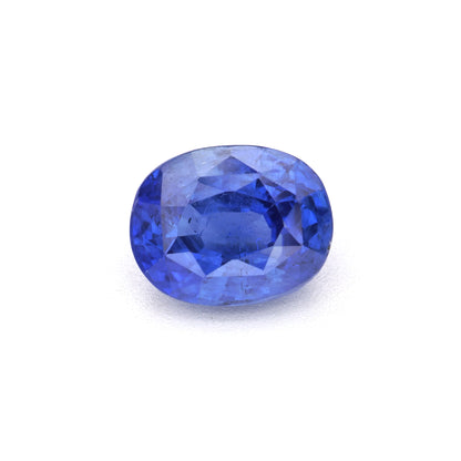 1.08 Ct Vivid Blue Ceylon Sapphire Unheated Oval Cut