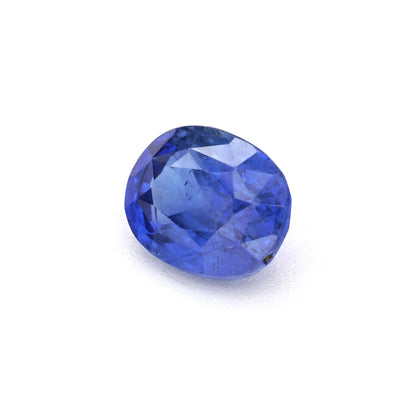 1.08 Ct Vivid Blue Ceylon Sapphire Unheated Oval Cut