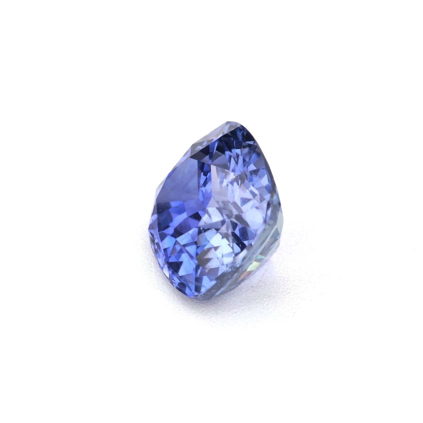 1.09 Ct Intense Violet Blue Ceylon Sapphire Unheated Cushion Cut