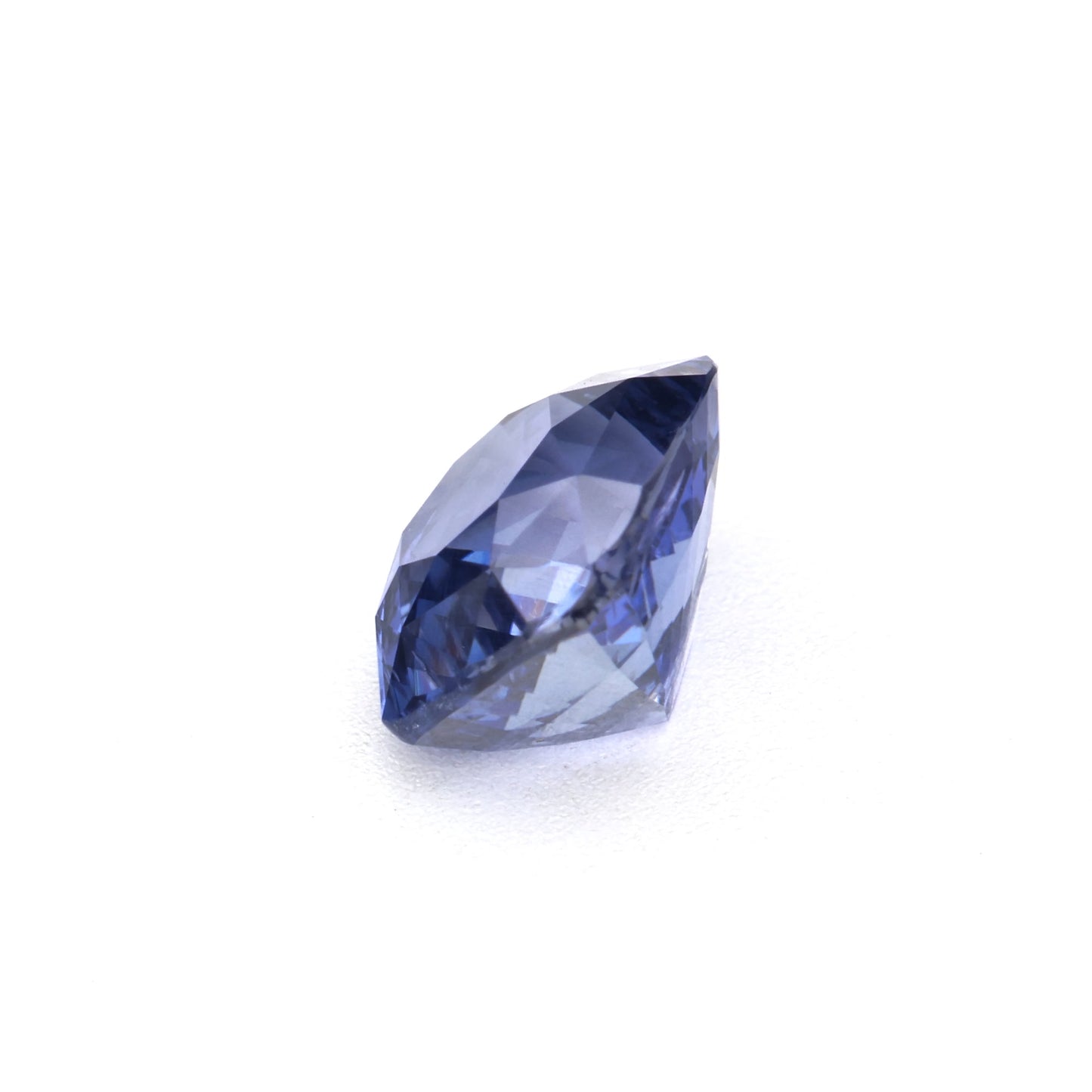 1.09 Ct Intense Violet Blue Ceylon Sapphire Unheated Cushion Cut