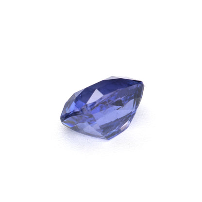 1.09 Ct Intense Violet Blue Ceylon Sapphire Unheated Cushion Cut