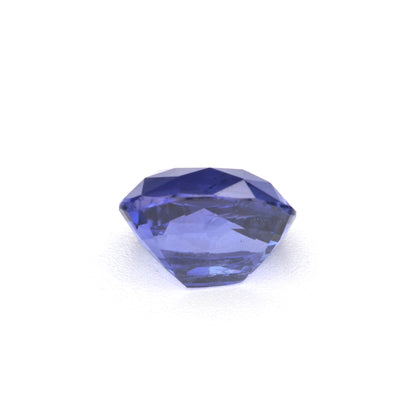 1.09 Ct Intense Violet Blue Ceylon Sapphire Unheated Cushion Cut