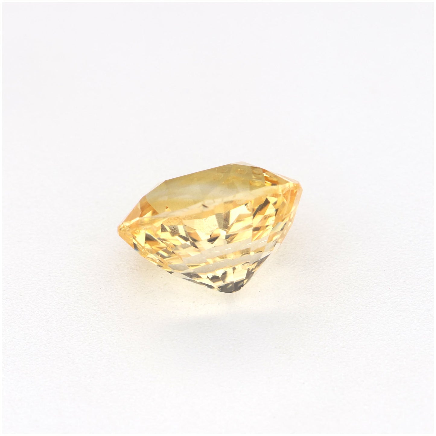 1.22 Ct Peach / Yellow Ceylon Sapphire Unheated Oval Cut
