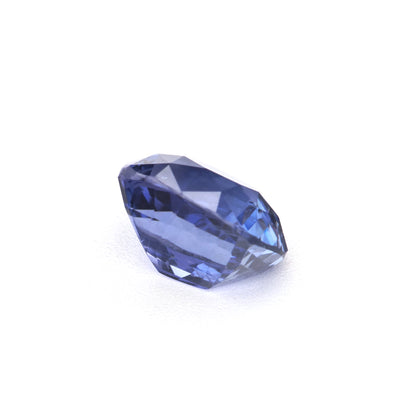 1.09 Ct Intense Violet Blue Ceylon Sapphire Unheated Cushion Cut