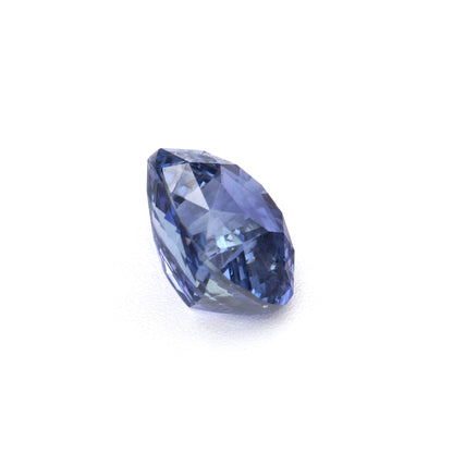 1.09 Ct Intense Violet Blue Ceylon Sapphire Unheated Cushion Cut