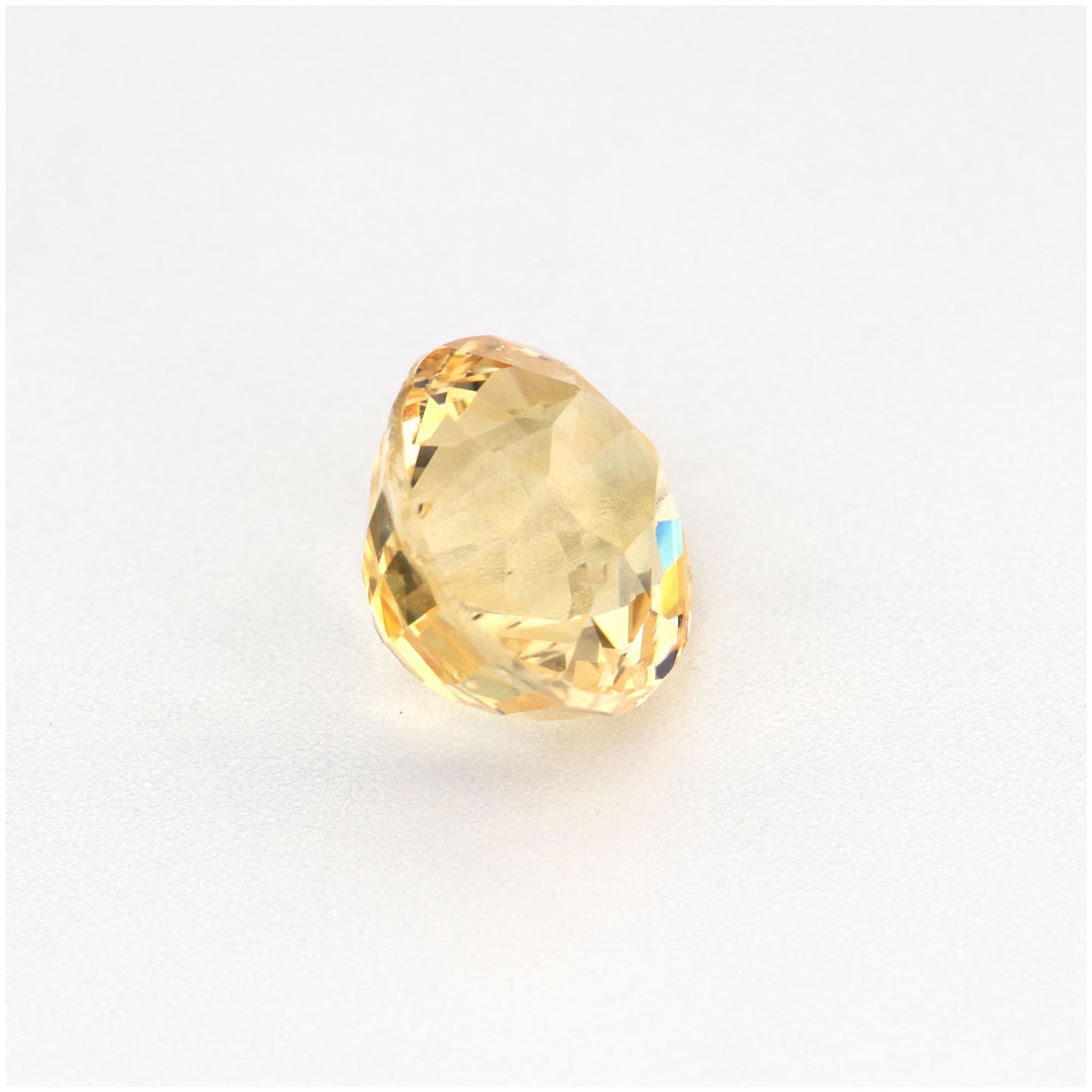 1.22 Ct Peach / Yellow Ceylon Sapphire Unheated Oval Cut