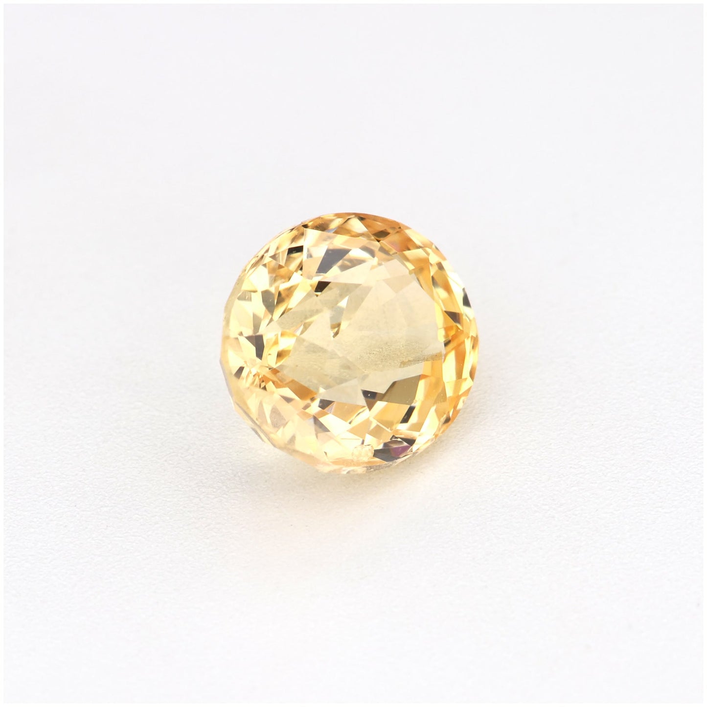 1.22 Ct Peach / Yellow Ceylon Sapphire Unheated Oval Cut