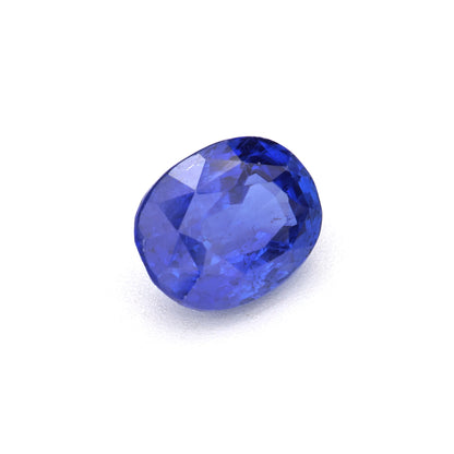 1.08 Ct Vivid Blue Ceylon Sapphire Unheated Oval Cut