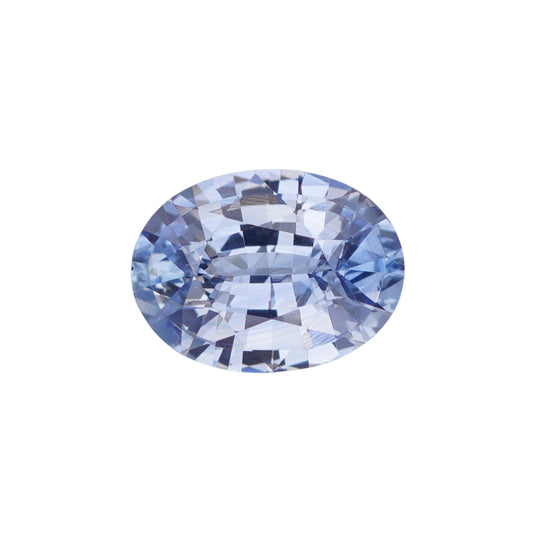 2.11 Ct Pastel Blue Ceylon Sapphire Unheated Oval Cut