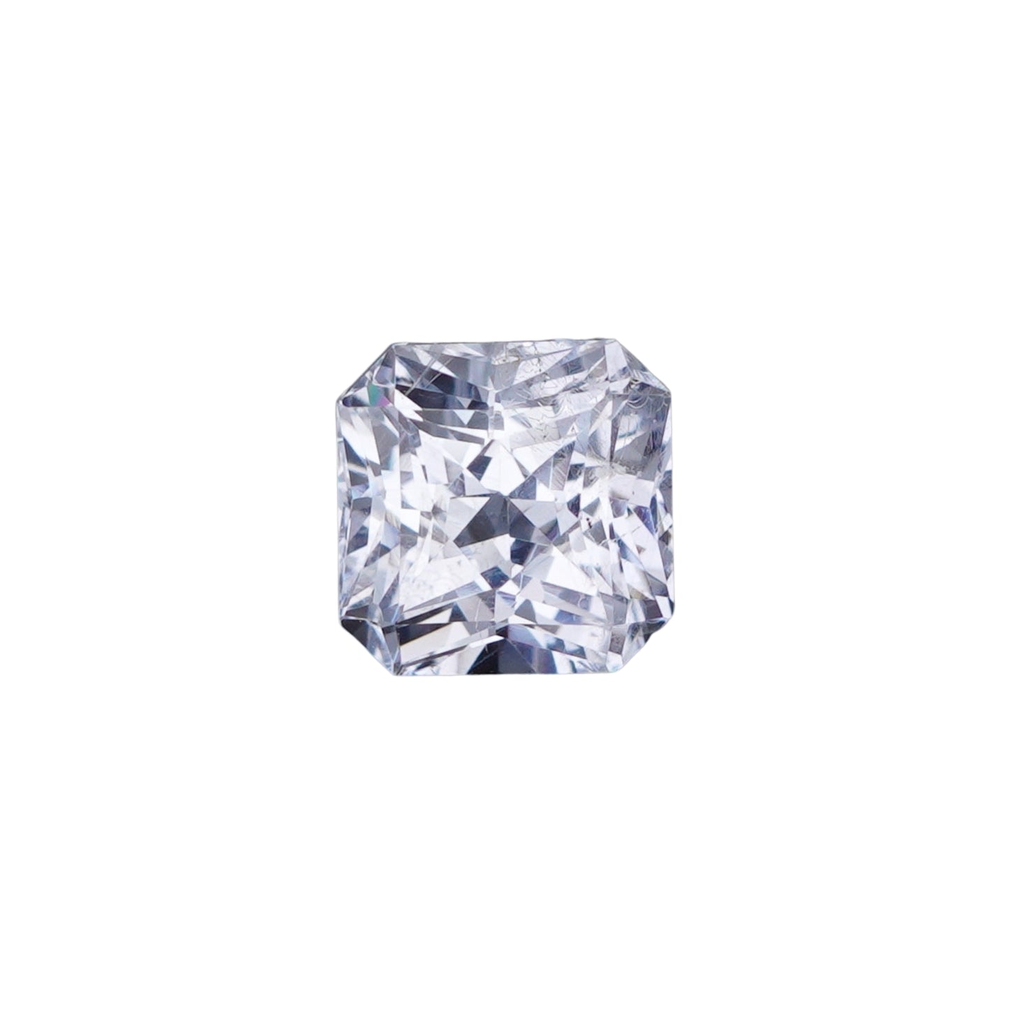 1.21 Ct White Sapphire Unheated Octagon Princess Cut