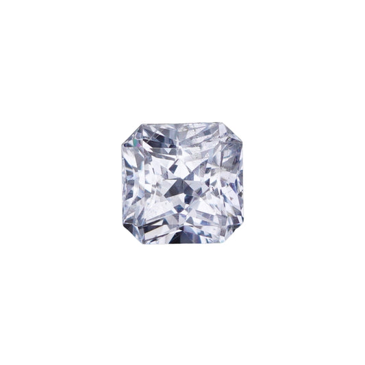1.21 Ct White Sapphire Unheated Octagon Princess Cut