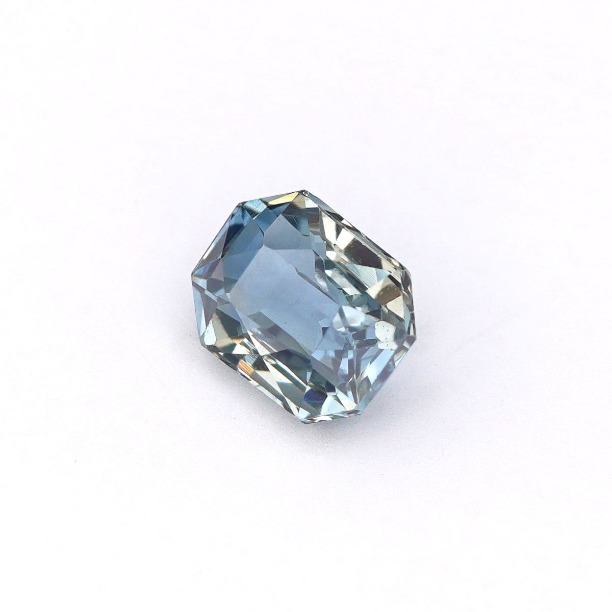1.72 Ct Teal (Green) Sapphire Octagon Cut