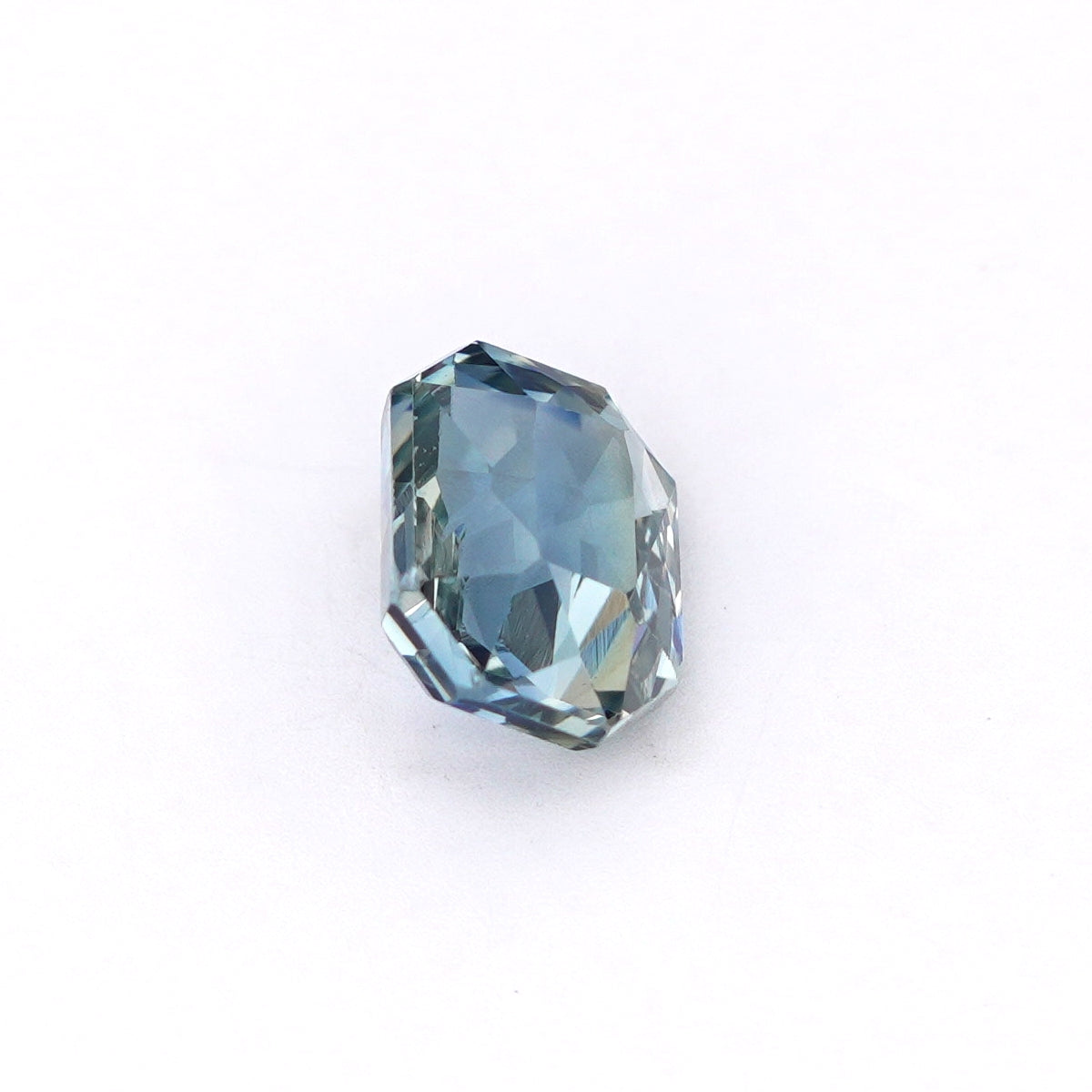1.72 Ct Teal (Green) Sapphire Octagon Cut