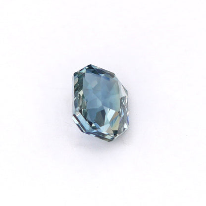 1.72 Ct Teal (Green) Sapphire Octagon Cut