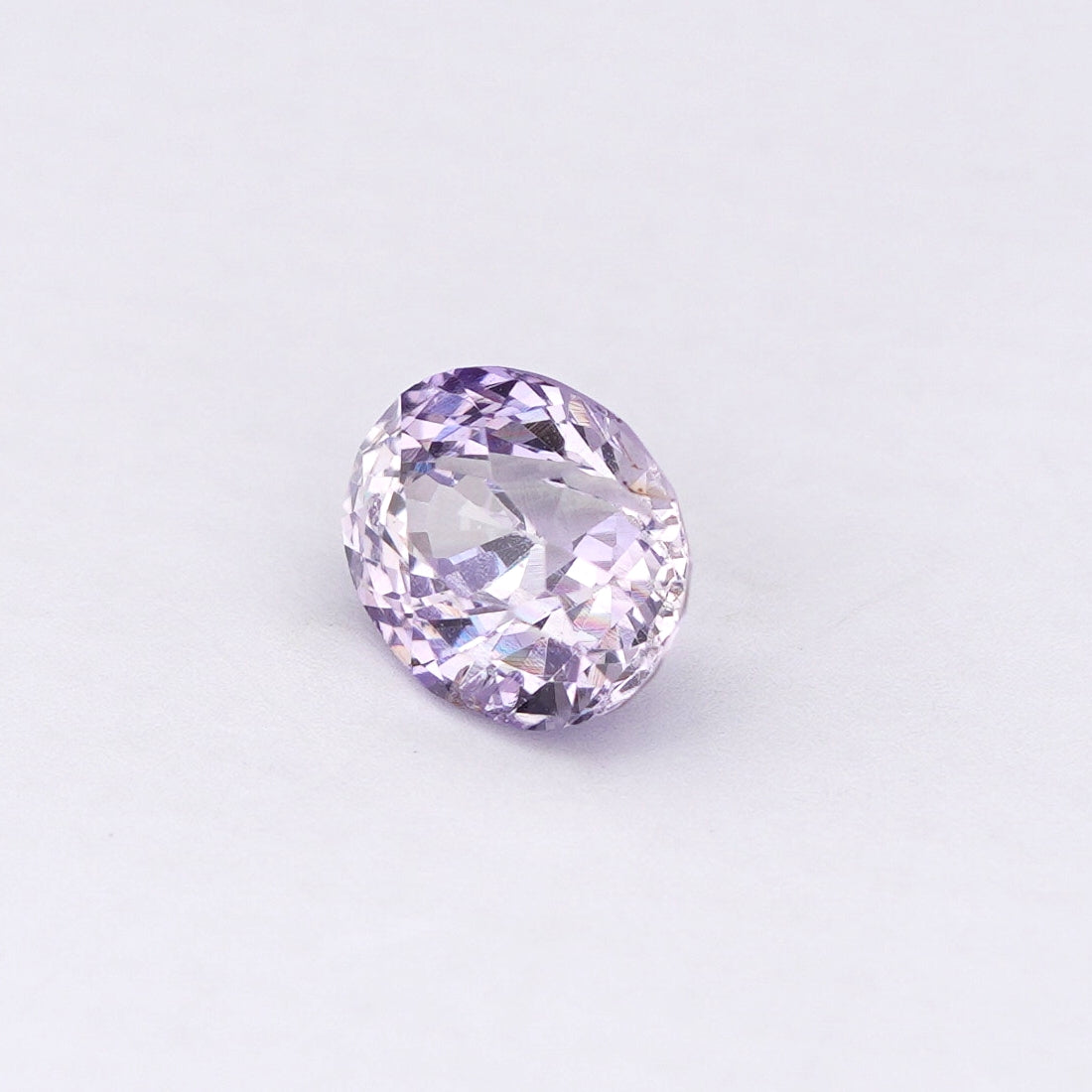 1.11 Ct Pale Purple Ceylon Sapphire Unheated Oval Cut