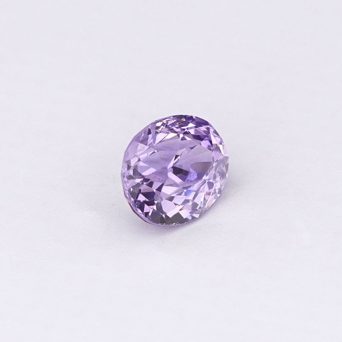 1.11 Ct Pale Purple Ceylon Sapphire Unheated Oval Cut
