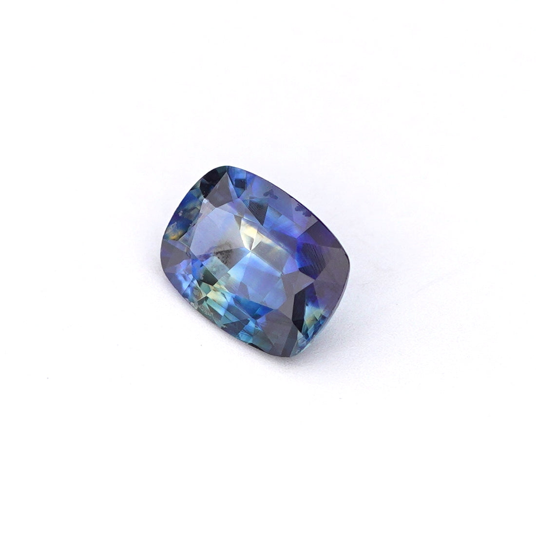 0.73 Ct Bi Colour (Blue and Green) Ceylon Sapphire Long Cushion Cut