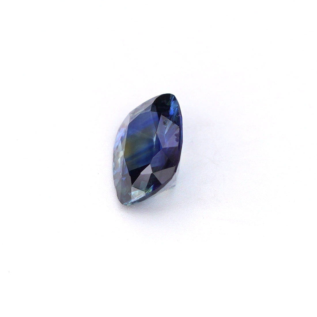 0.73 Ct Bi Colour (Blue and Green) Ceylon Sapphire Long Cushion Cut