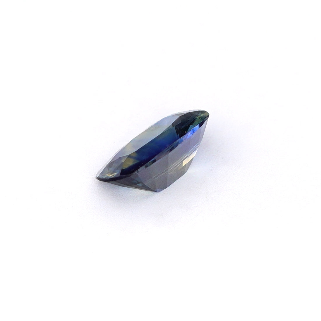 0.73 Ct Bi Colour (Blue and Green) Ceylon Sapphire Long Cushion Cut