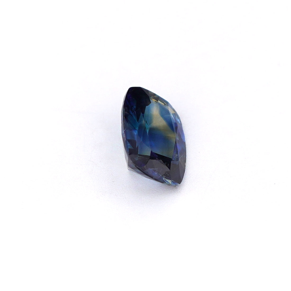 0.73 Ct Bi Colour (Blue and Green) Ceylon Sapphire Long Cushion Cut