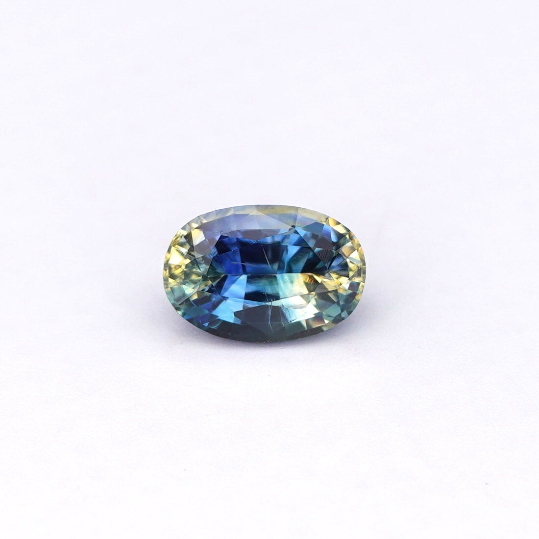 0.72 Ct Bi Colour (Blue and Yellow) Ceylon Sapphire Oval Cut