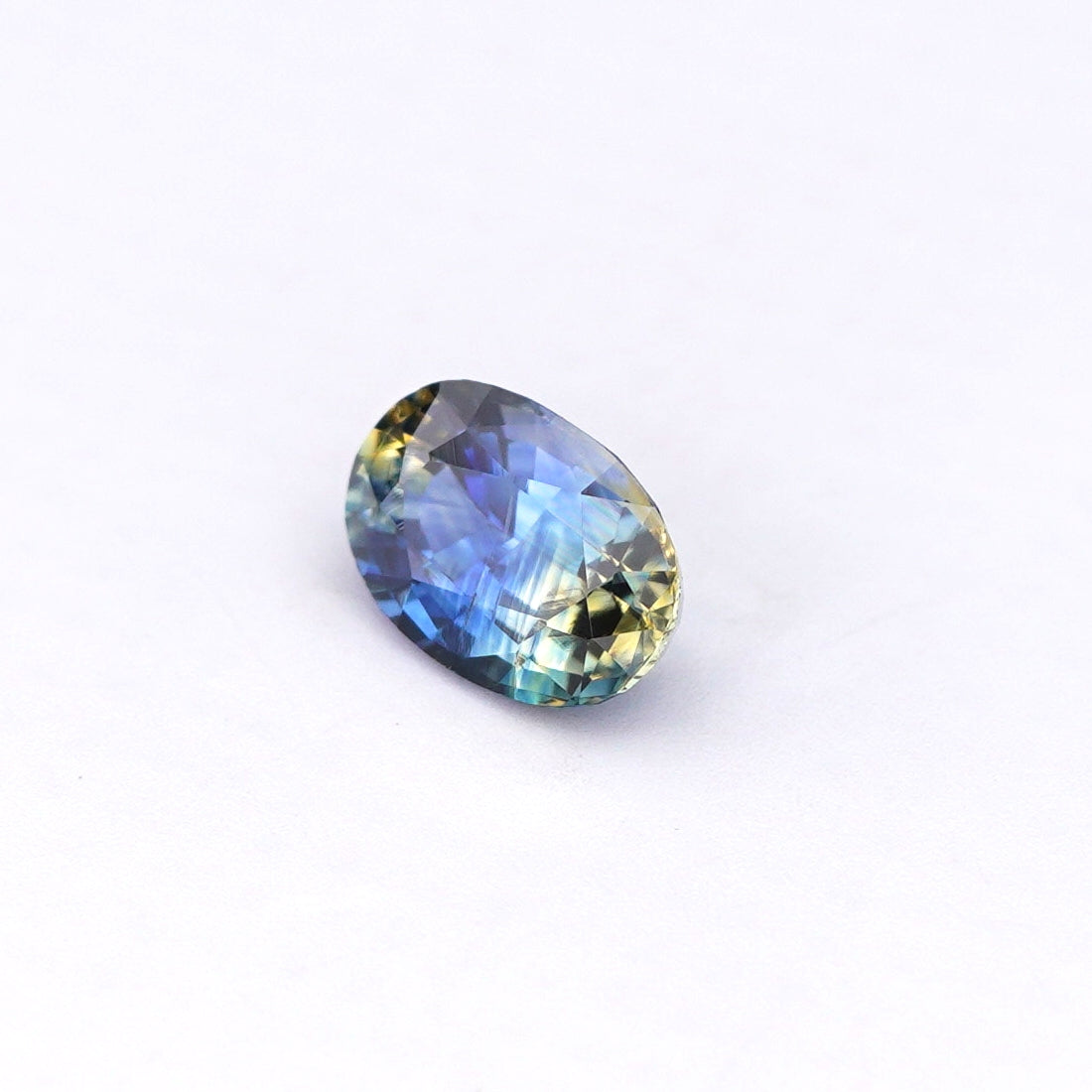 0.72 Ct Bi Colour (Blue and Yellow) Ceylon Sapphire Oval Cut
