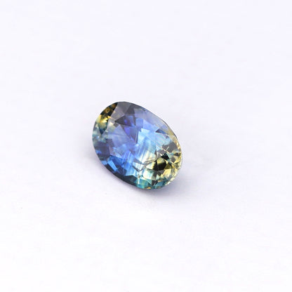 0.72 Ct Bi Colour (Blue and Yellow) Ceylon Sapphire Oval Cut